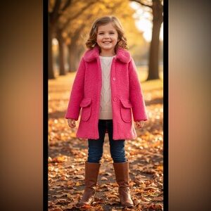 Pink Fuzzy Kids Jacket TAHARI